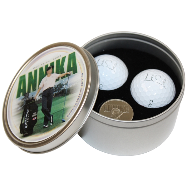 Annika Callaway Signature Golf Balls with Coin In Tin