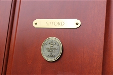 Charlie Sifford's Original World Golf Hall of Fame Cherry Wood Locker Door #103