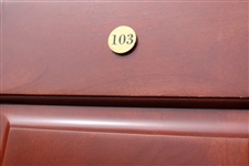 Charlie Sifford's Original World Golf Hall of Fame Cherry Wood Locker Door #103