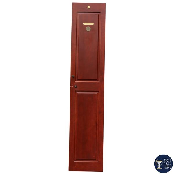 Bobby Jones' Original World Golf Hall of Fame Cherry Wood Locker Door #5