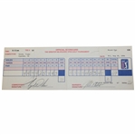 Tiger Woods Pro Debut 1996 GMO First Career Made Cut Friday Official PGA USED Scorecard