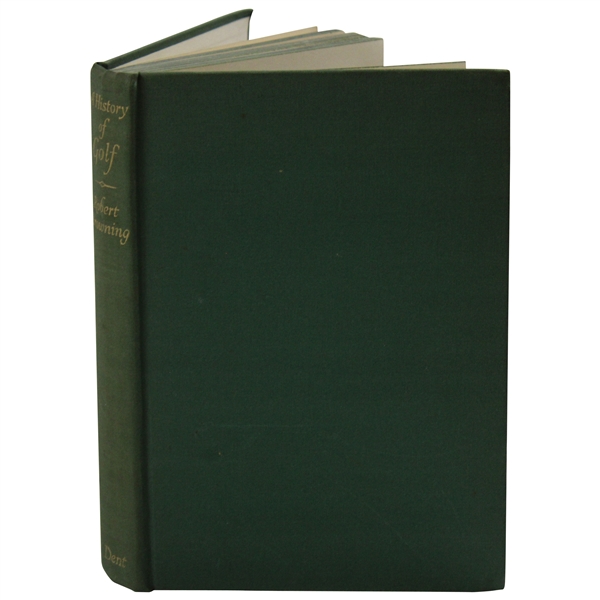Tom Simpson Signed And Inscribed 1955 A History Of Golf By Browing