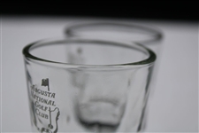 Pair Of Vintage Augusta National Golf Club Members Shot Glasses