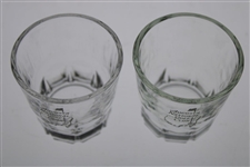 Pair Of Vintage Augusta National Golf Club Members Shot Glasses