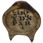 Cast Iron Tee Marker With Original Paint