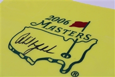 Phil Mickelson Signed 2006 Masters Embroidered Flag JSA ALOA
