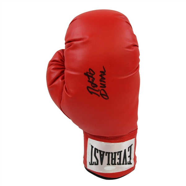 Roberto Duran Signed Red Right-Hand Everlast Boxing Glove with COA