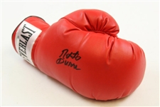 Roberto Duran Signed Red Right-Hand Everlast Boxing Glove with COA