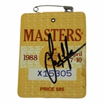 Sandy Lyle Signed 1988 Masters Tournament SERIES Badge #X15305 JSA ALOA