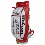 Gene Sarazens Personal Wilson Red & White Golf Staff Full Size Golf Bag