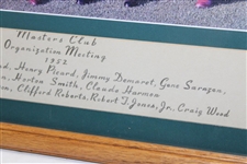 Gene Sarazen's Personal '1952 Masters Club Organization Meeting' Photo - 1st Champs Dinner