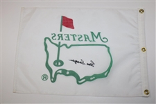 Gene Sarazen Signed Undated White Masters Flag - Sarazen Collection JSA ALOA