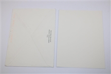 Gene Sarazen's Personal Invitation To 1999 Masters Club Dinner w/ Envelope
