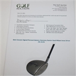 Gene Sarazen Signed Personal 1996 Masters Honorary Starter Used Wilson Invex Driver JSA ALOA
