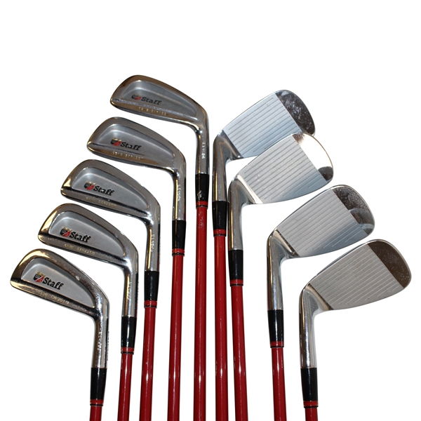 Gene Sarazen's Personal 'GENE SARAZEN' Wilson W/S Staff Progressive Firesticks Iron set 2i-P