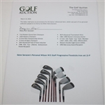 Gene Sarazen's Personal 'GENE SARAZEN' Wilson W/S Staff Progressive Firesticks Iron set 2i-P