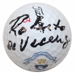 Roberto De Vincenzo Signed Royal Liverpool Hoylake Logo Golf Ball JSA ALOA