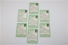 Watson (x2), Floyd, Peete, Crenshaw, Newton & Archer Signed PGA Tour Golf Cards JSA ALOA