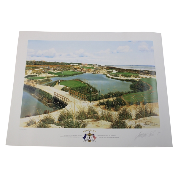 1991 Ryder Cup at Kiawah Island Print Signed by Artist Graeme Baxter