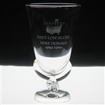 1990 Masters Low Score Crystal Trophy Vase Won by Mike Donald for Opening Round Record 64