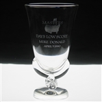 1990 Masters Low Score Crystal Trophy Vase Won by Mike Donald for Opening Round Record 64