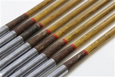 Robert T. Jones 1930's Matching Set Spalding Irons 2-9 Reg #187502 A 