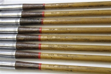 Robert T. Jones 1930's Matching Set Spalding Irons 2-9 Reg #187502 A 