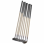 Robert T. Jones 1930's Matching Set Spalding Irons 2-9 Reg #187502 A 