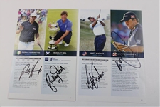 Johnson, Sergio, Furyk & 17 Others Signed 6 Magazine Bio Pages JSA ALOA