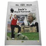 Jack Nicklaus Signed Jacks Royal Farewell LTD ED A/P 1/22 134th Open Championship Canvas Poster JSA ALOA