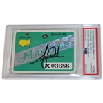 Tiger Woods Signed 1997 Masters Tournament Series Badge #X03686 PSA Encapsulated #87564405