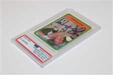 Jack Nicklaus Signed 1981 Donruss PGA Tour Rookie Card PSA Auto Grade GEM-MT 10 #85013974