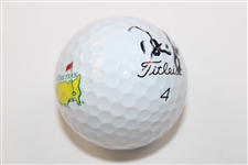 Dustin Johnson Signed Masters Logo Golf Ball JSA #VV50257