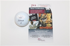 Dustin Johnson Signed Masters Logo Golf Ball JSA #VV50257