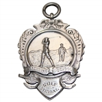 1897 Scottish Sterling Blackness School Ornate Golf Medal 