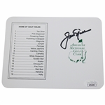 Jack Nicklaus Signed Augusta National Scorecard JSA #AP14650