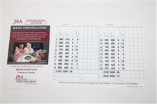 Jack Nicklaus Signed Augusta National Scorecard JSA #AP14650