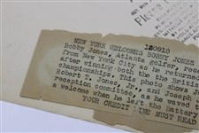 Bobby Jones 1930 Ticker Tape Parade Original ACME Newspictures Photo