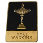 Lanny Wadkins Wife Peni Ryder Cup Name Tag Badge