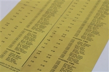 1948 Reading Open Pairing Sheet  - Berkshire C.C. Won by Ben Hogan