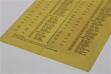 1948 Reading Open Pairing Sheet  - Berkshire C.C. Won by Ben Hogan