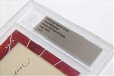 Lloyd Mangrum Signed Cut Signature 2014 Leafs Sports Icons Beckett Slabbed 1 Of 1 