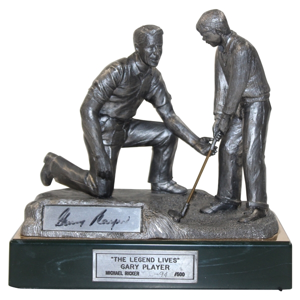 Gary Player Signed LTD ED The Legend Lives Gary Player Statue # 94/500 w/COA