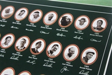 Legendary Champions Of The Masters Poster From Years 1934-1995 