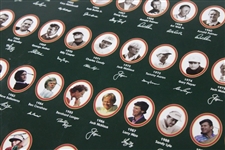 Legendary Champions Of The Masters Poster From Years 1934-1995 