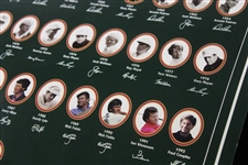 Legendary Champions Of The Masters Poster From Years 1934-1995 