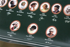 Legendary Champions Of The Masters Poster From Years 1934-1995 