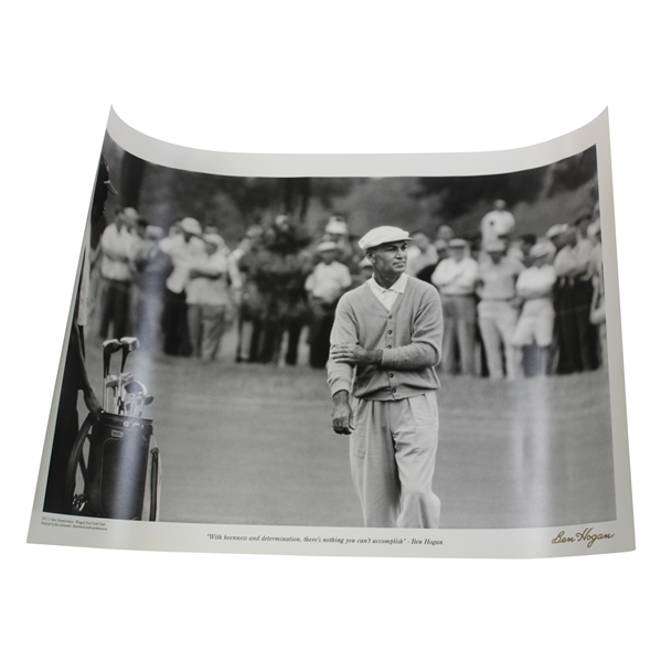With Keenness & Determination, Theres Nothing You Cant Accomplish Ben Hogan Poster