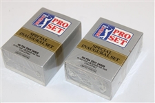 Two (2) Boxes of 100 PGA Tour Pro Set 1990 Special Inaugural Set Cards - Unopened