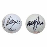 Martin Kaymer & Graeme McDowell Signed Golf Balls - US Open Champions JSA ALOA